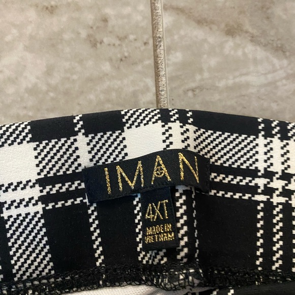 NWT IMAN Black White Quality Trousers 360* Slimming Technology.Tummy Control - Picture 3 of 5